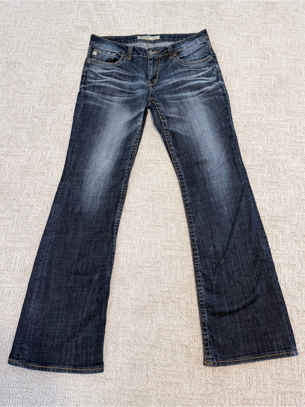 Big Star Women's Casey K. Low Rise Bootcut Jeans - Dark Blue (30L)
